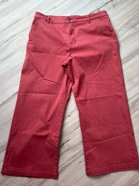 Cosmic Blue Love Wide Leg Crop Pants |Size 33 | Rose Color